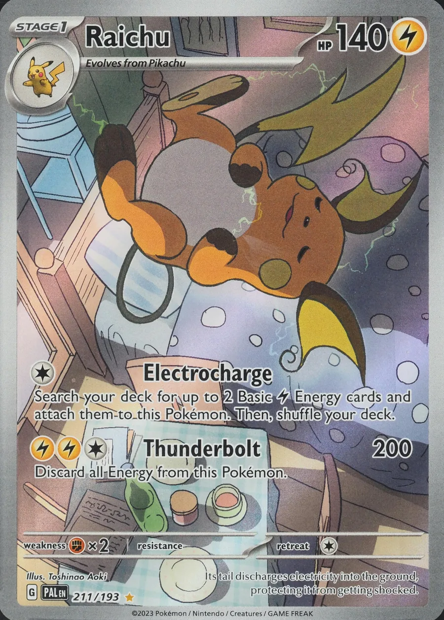 Placeholder front image of Raichu — Holofoil — Paldea Evolved — No. 211/193 — English