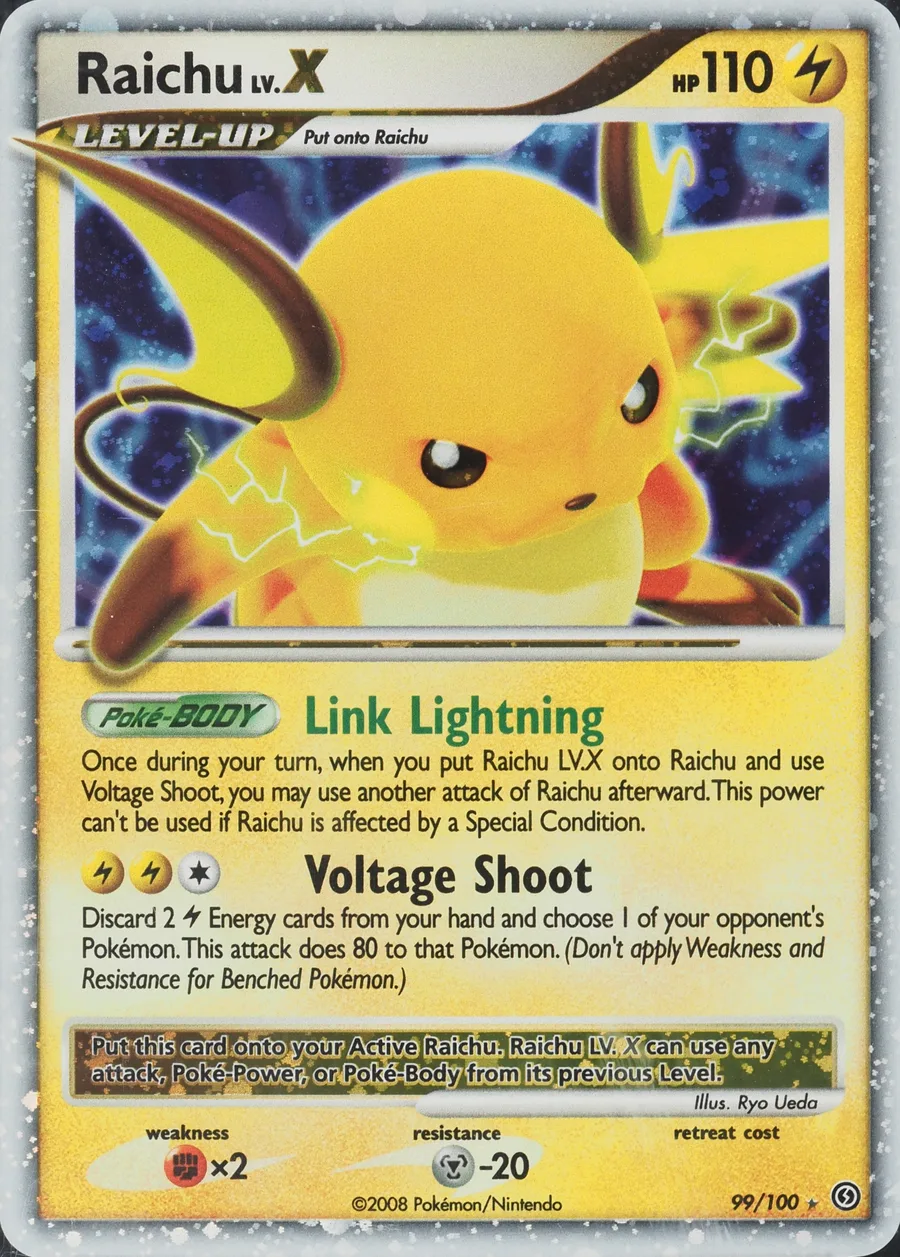 Placeholder front image of Raichu LV.X — Holofoil — Stormfront — No. 99/100 — English