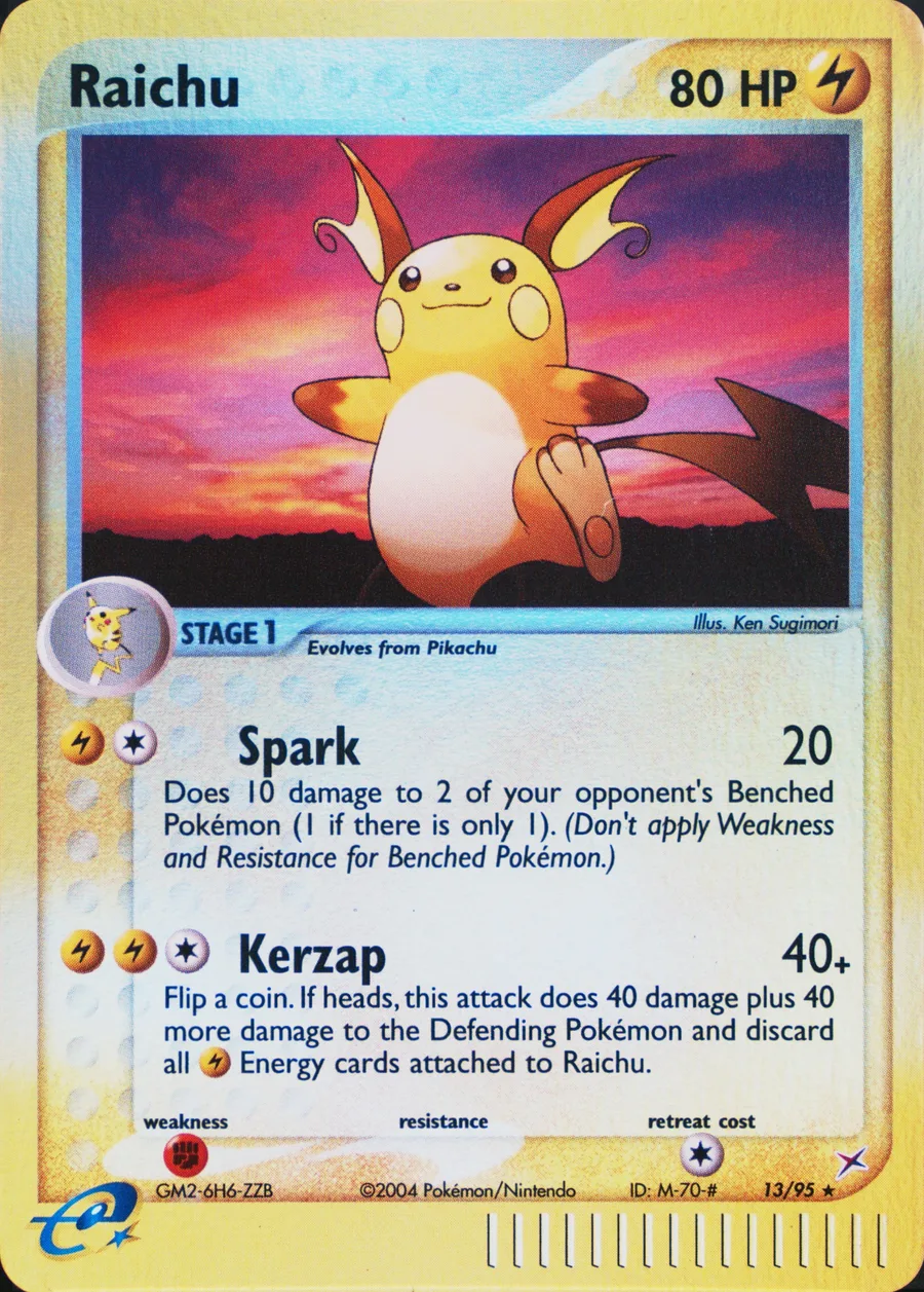 Placeholder front image of Raichu — Refractor Reverse Holofoil — EX Team Magma vs Team Aqua — No. 13/95 — English