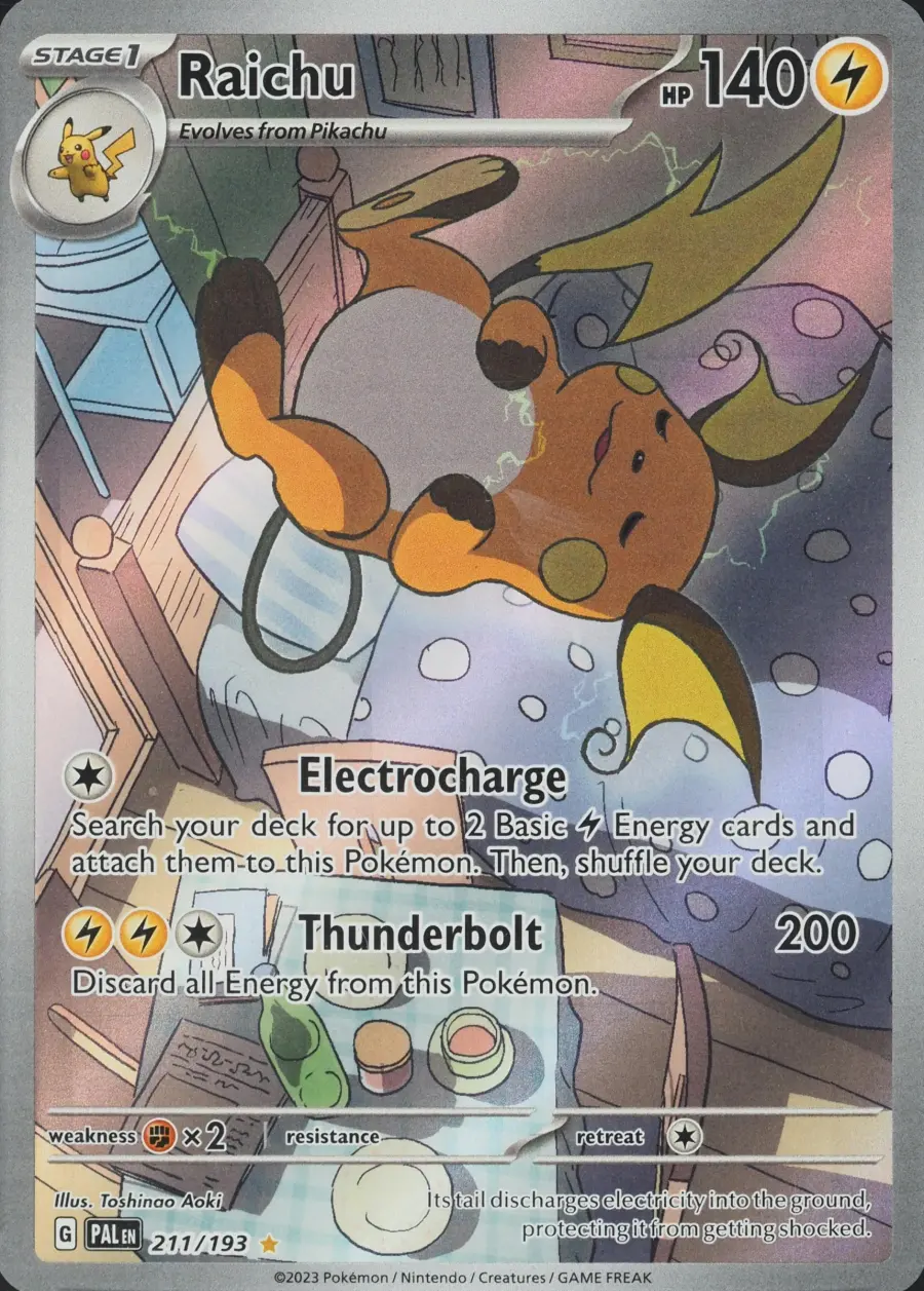 Placeholder front image of Raichu — Holofoil — Paldea Evolved — No. 211/193 — English