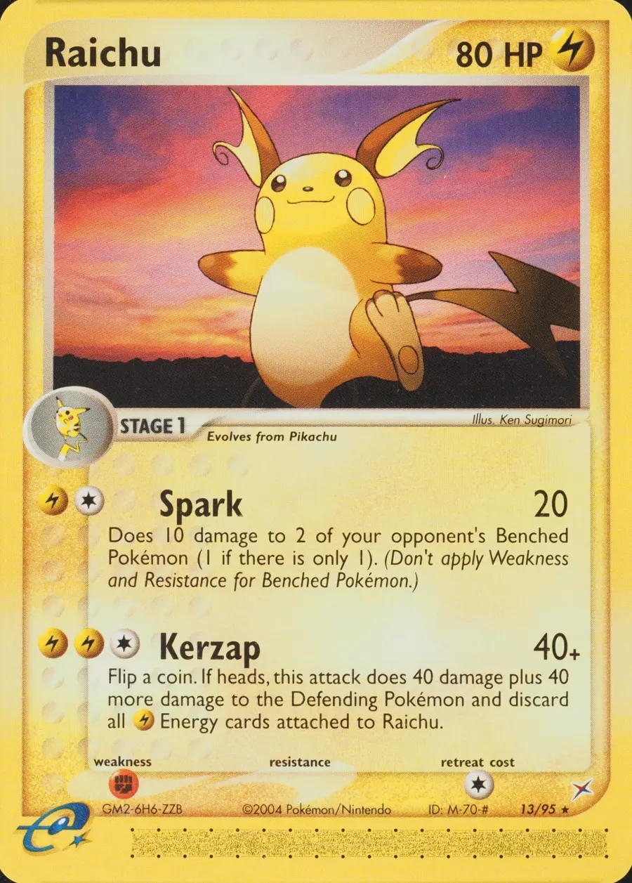 Placeholder front image of Raichu — Non-Holo — EX Team Magma vs Team Aqua — No. 13/95 — English