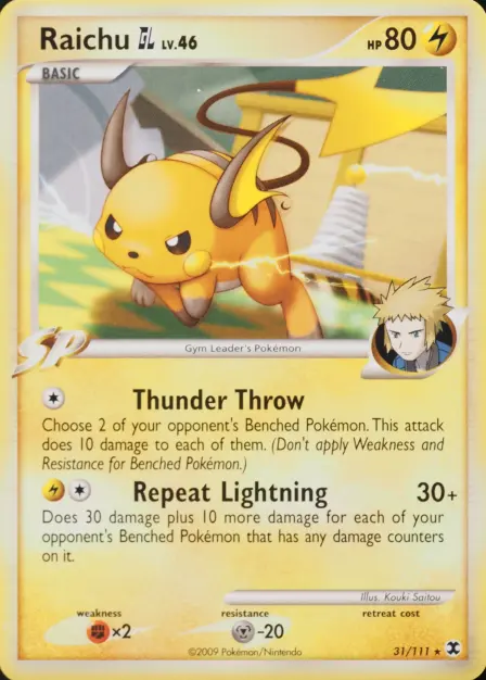 Placeholder card image of Raichu GL — Non-Holo — Rising Rivals — No. 31/111 — English