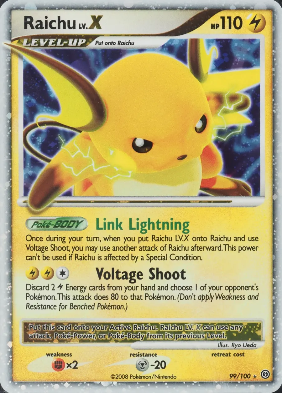 Placeholder front image of Raichu LV.X — Holofoil — Stormfront — No. 99/100 — English