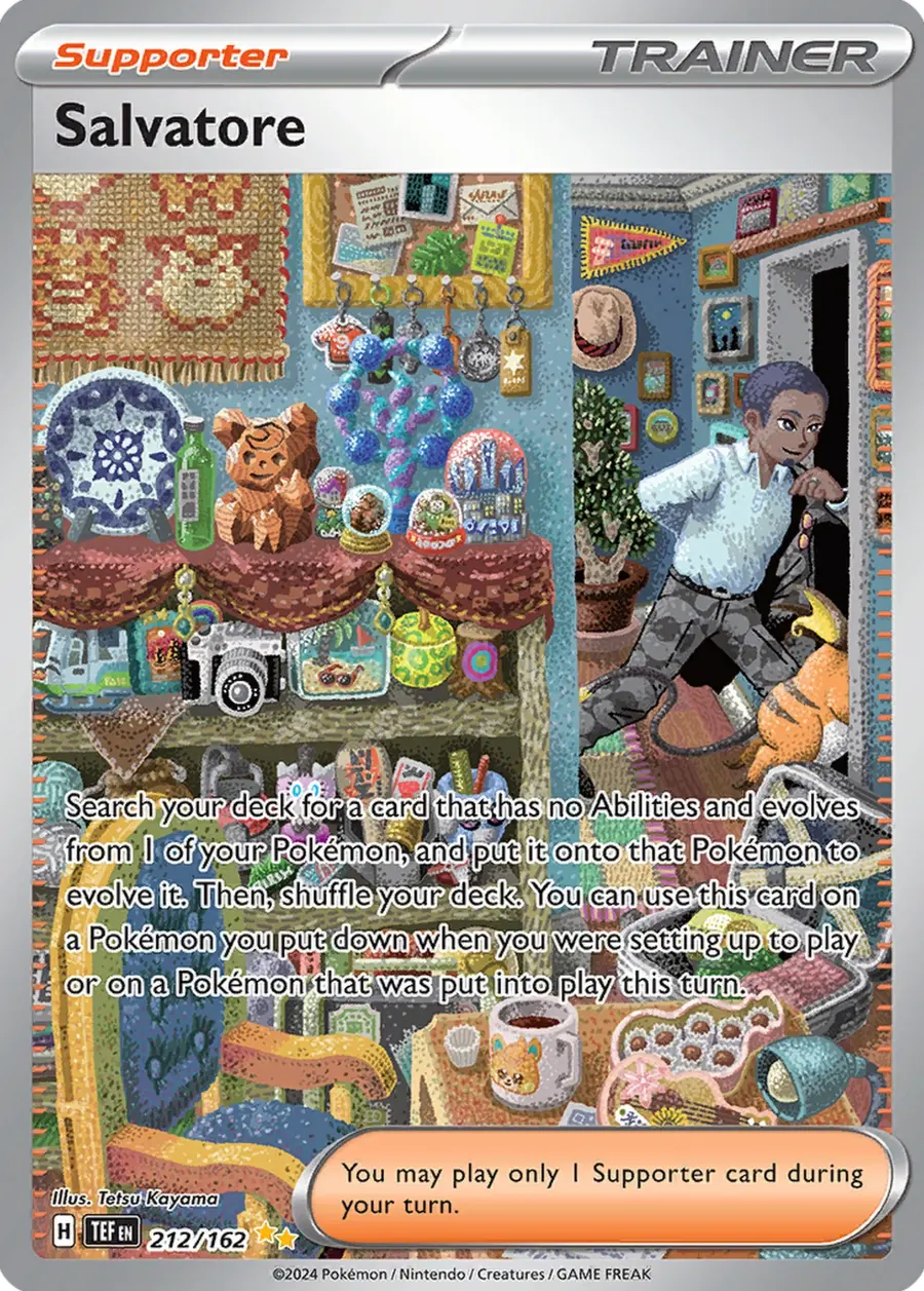Placeholder front image of Raichu cameo on Salvatore — Special Illustration Rare — Temporal Forces — No. 212/162 — English
