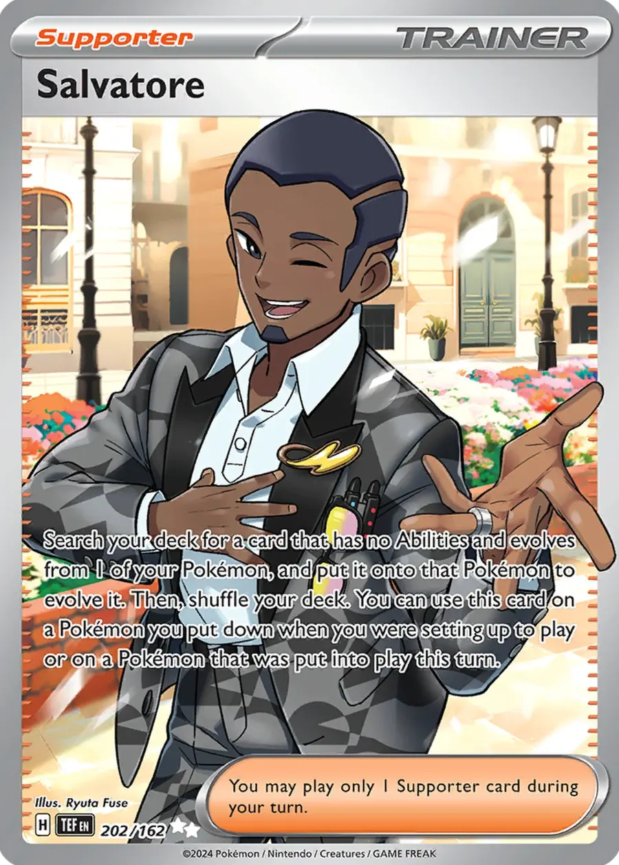 Placeholder front image of Raichu cameo on Salvatore — Ultra Rare — Temporal Forces — No. 202/162 — English