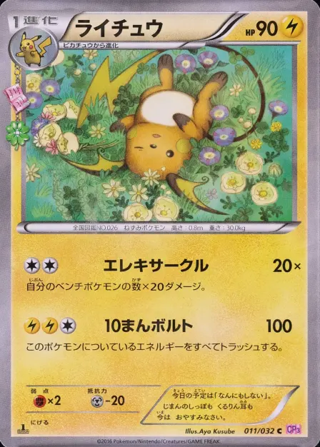 Placeholder card image of ライチュウ — PokéKyun Special Holofoil — PokéKyun Collection — No. 011/032 — Japanese