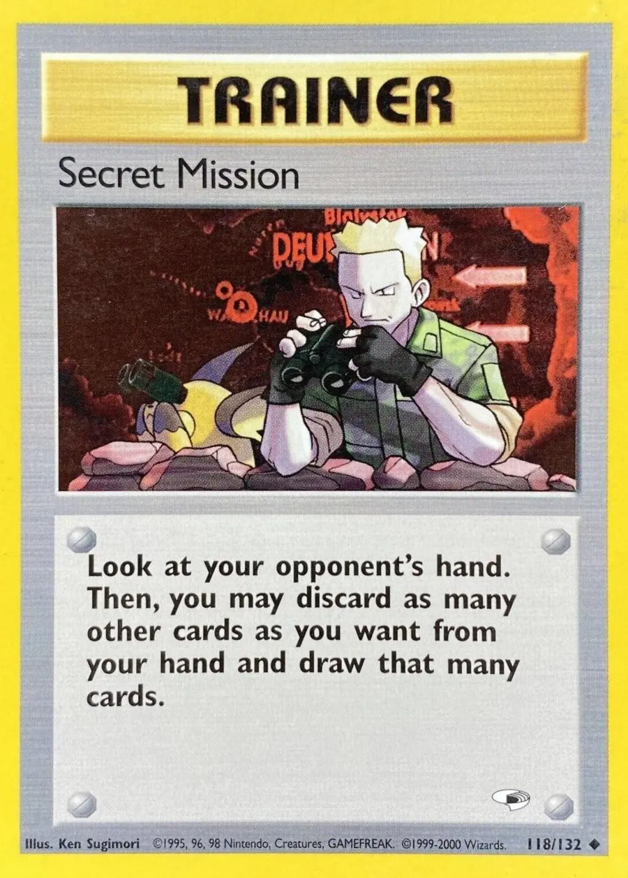 Placeholder front image of Raichu cameo on Secret Mission — Unlimited — Gym Heroes — No. 118/132 — English
