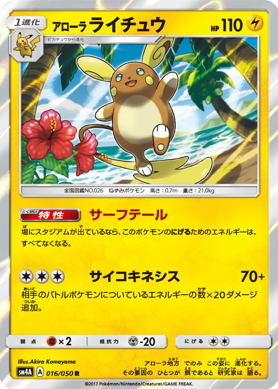 Placeholder front image of アローラ ライチュウ — Holofoil — Ultradimensional Beasts — No. 016/050 — Japanese